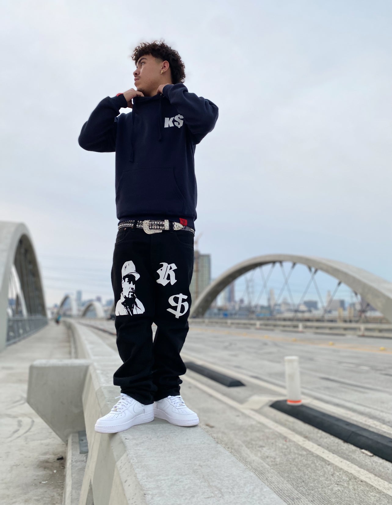 ALL BLUE FACE$ Hoodie Sweater