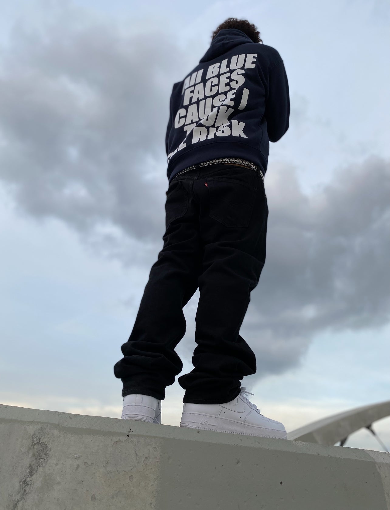 ALL BLUE FACE$ Hoodie Sweater