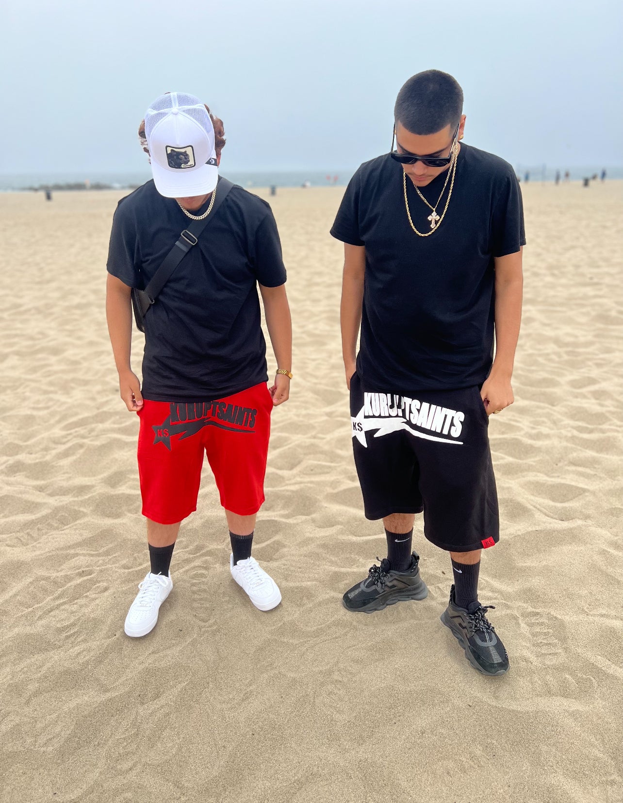 KURUPT $AINTS SWEAT SHORTS - BLACK