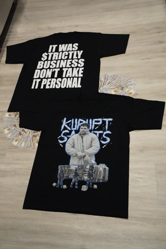 EL CHAPO-KURUPT SAINTS - Pro-Club T-Shirt - BLACK