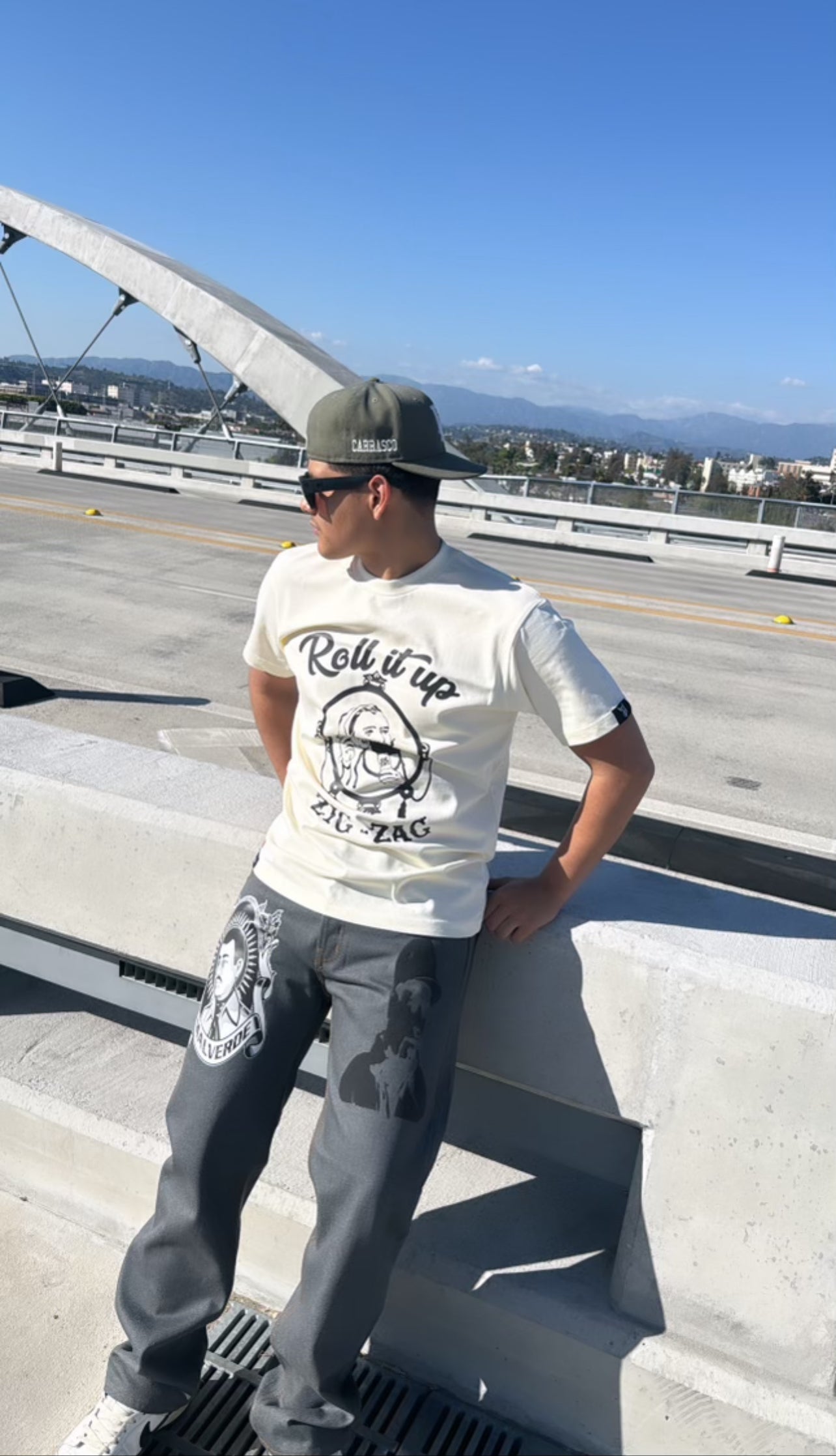 MALVERDE & EL CHAPO - Classic Straight Leg Style Jeans - GRAY