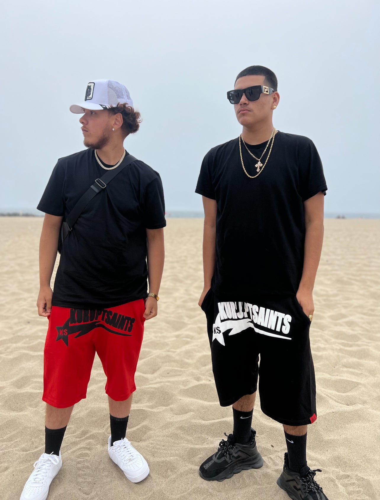KURUPT $AINTS SWEAT SHORTS - BLACK