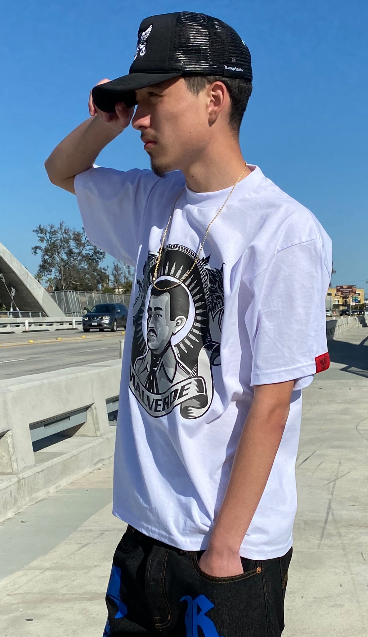 MALVERDE" Loose Fit T-Shirt - WHITE