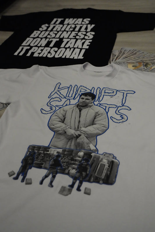 EL CHAPO-KURUPT SAINTS - Pro-Club T-Shirt - WHITE