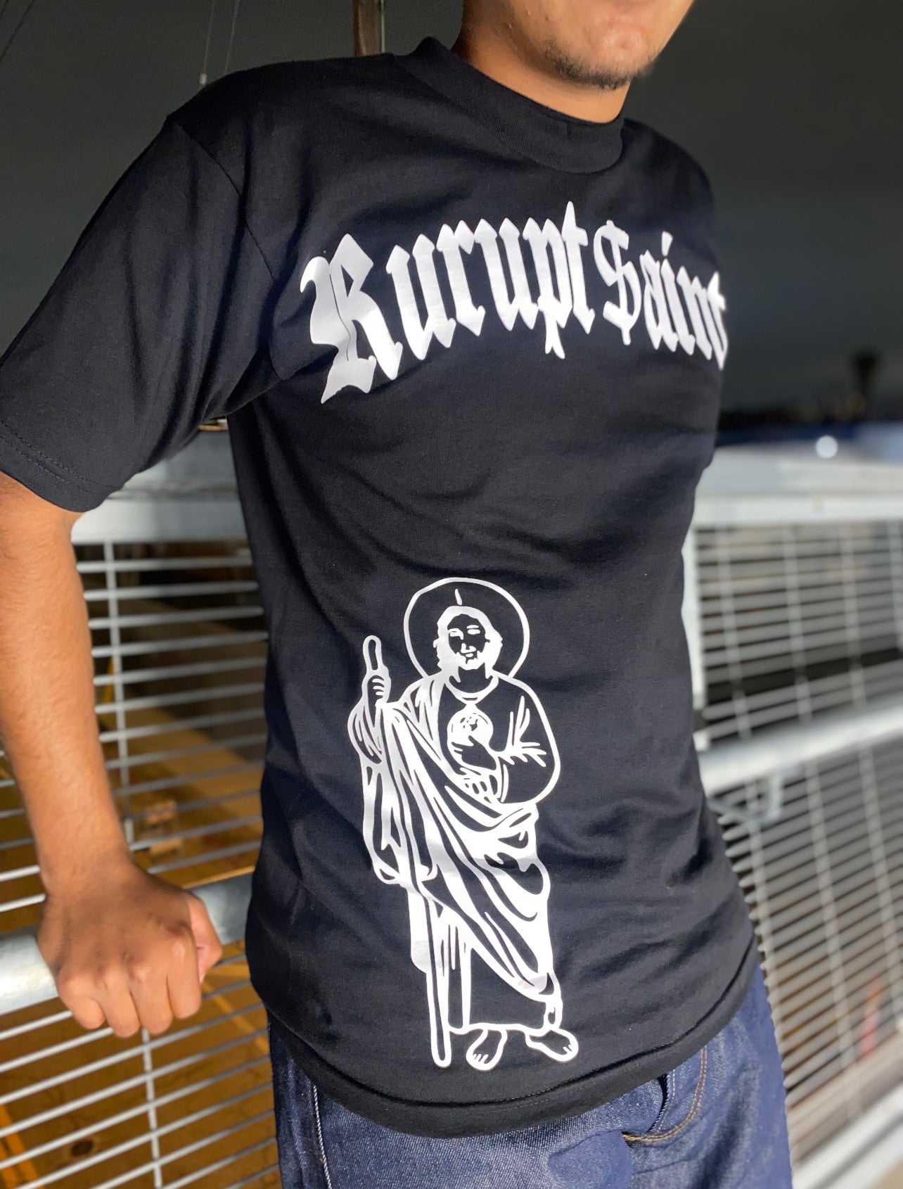 SAN JUDAS Loose-Fit T-Shirt - BLACK