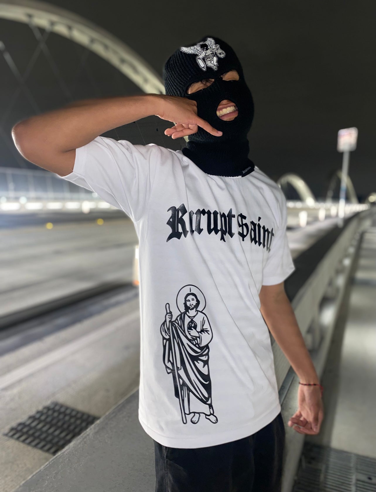 SAN JUDAS Loose Fit T-Shirt - WHITE