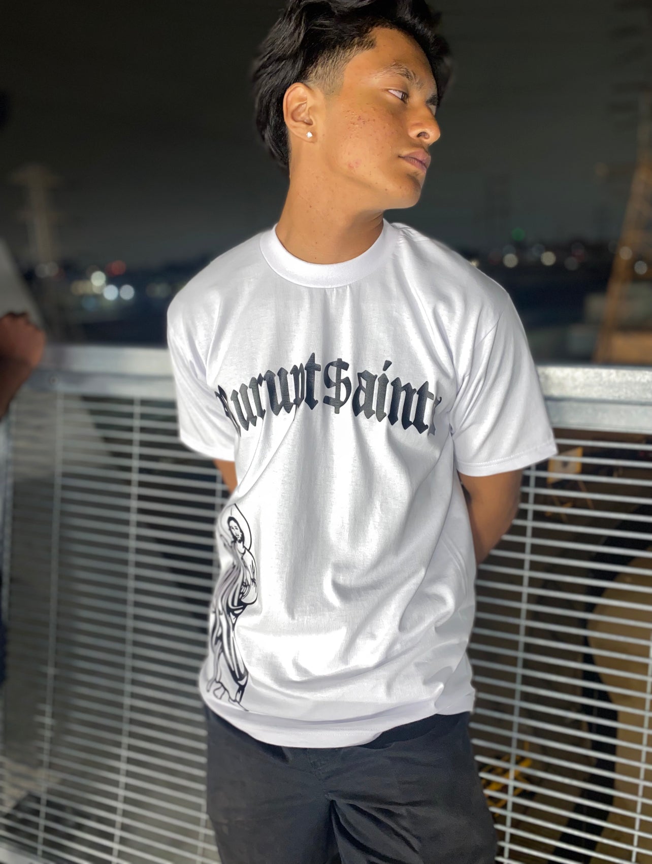 SAN JUDAS Loose Fit T-Shirt - WHITE