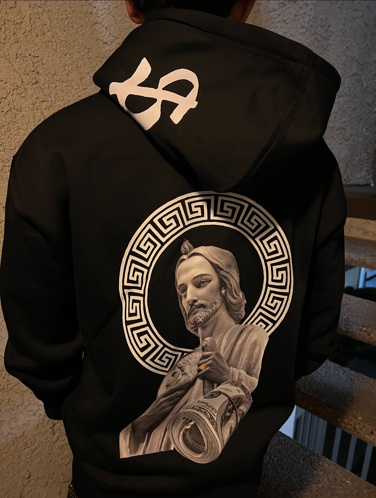 "18K SAN JUDAS" Zipper Hooded Sweater