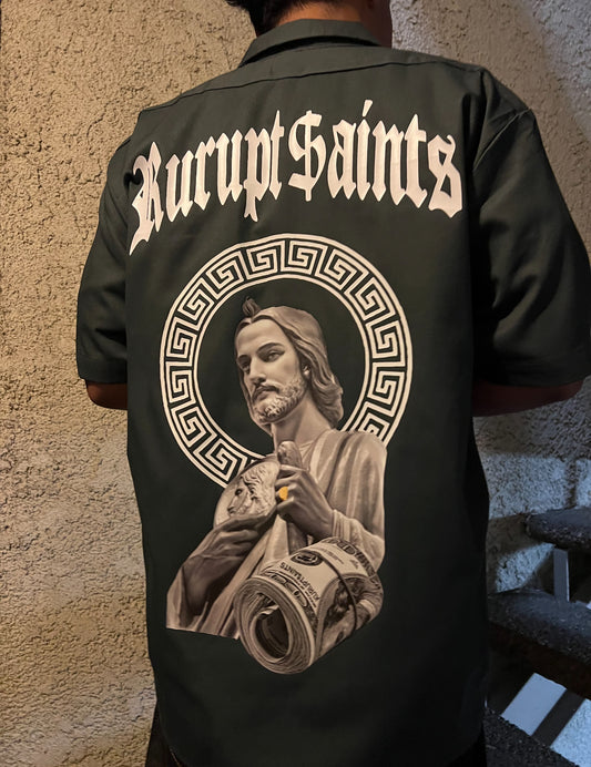 "18K SAN JUDAS" Dickies Shirt - GRAY