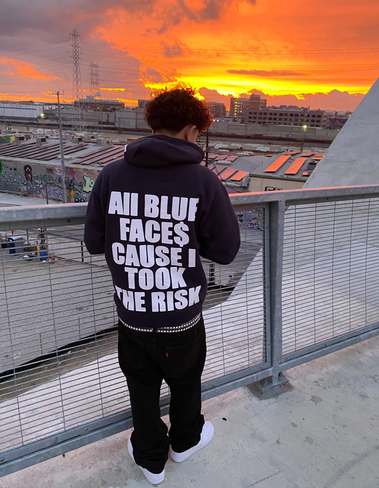 ALL BLUE FACE$ Hoodie Sweater